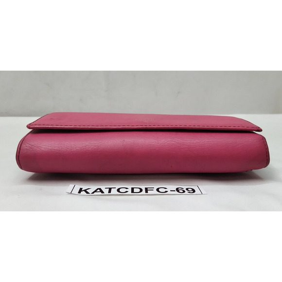 Fossil Pink Leather Credit Card ID Window Trifold Wallet - Picture 6 of 16